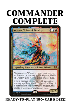 Veyran, Voice of Duality MAGECRAFT SPELLS Izzet Magic Mtg Custom Commander Deck - Image 1
