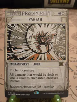 MTG Pariah Outlaws of Thunder Junction: Breaking News Regular Rare NM - Image 1