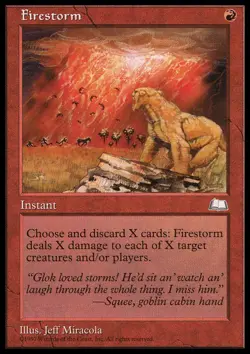 MTG FIRESTORM PLAYED ITALIAN - TEMPESTA DI FUOCO - WL - MAGIC - Image 1