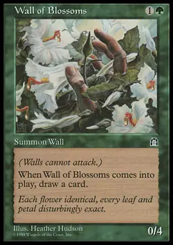 MTG WALL OF BLOSSOMS PLAYED - MURO DI BOCCIUOLI - STR - MAGIC - Image 1
