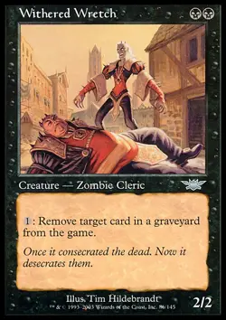 MTG WITHERED WRETCH PLAYED - CORRUTTORE AVVIZZITO - LEG - MAGIC - Image 1