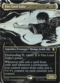 Fire Lord Zuko (Borderless) - FOIL - R Avatar: The Last Airbender 315 - MTG - Image 1