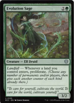 Evolution Sage U Commander: Lorwyn Eclipsed 105 NM MTG - Image 1
