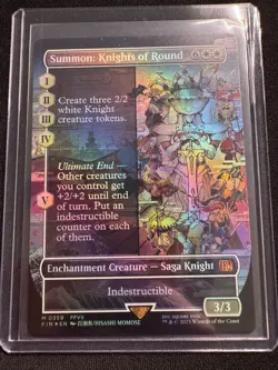 Summon: Knights of Round (Borderless 359) (Foil) - NM - FINAL FANTASY - Image 1
