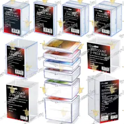 Pokemon Cards ULTRA PRO HINGED & 2-PIECE SLIDER PLASTIC STORAGE BOXES FOR TCG - Image 1