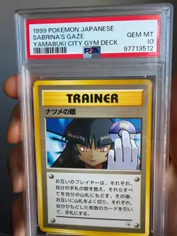 Sabrina's Gaze Japanese Yamabuki City 1999 Pokemon PSA 10 - Image 1