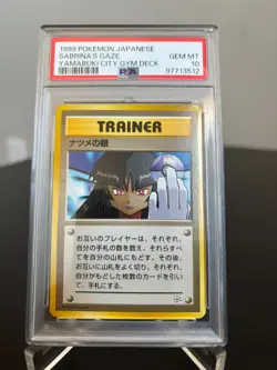 Sabrina's Gaze Japanese Yamabuki City 1999 Pokemon PSA 10 - Image 3