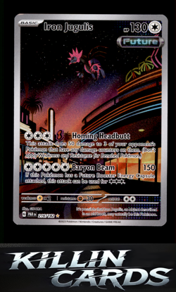 Iron Jugulis - 216/182 216/182 Pokemon Illustration Rare SV04: Paradox Rift Card - Image 1