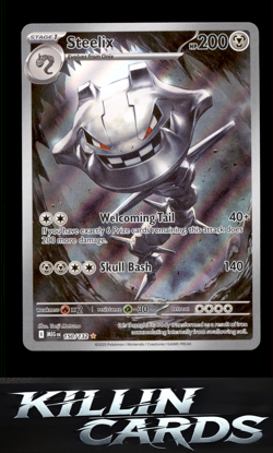 Steelix - 150/132 150/132 Pokemon Illustration Rare ME01: Mega Evolution Card NM - Image 1