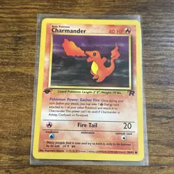 Pokemon TCG Charmander Team Rocket 1st Edition 50/82 LP - Image 1