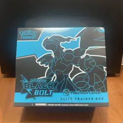 Pokemon Scarlet & Violet Black Bolt Pokemon Center Elite Trainer Box TCG - Image 1