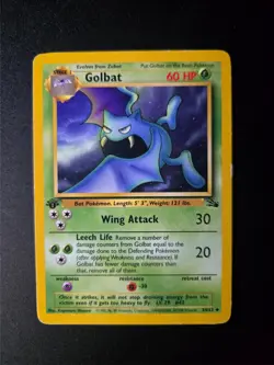 Golbat [1st Edition] #34 Pokemon Fossil HP - Image 3