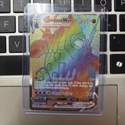 Pokemon Coalossal VMAX 189/185 Vivid Voltage Rainbow Secret Rare Holo - Image 1