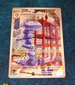 Steelix Illustration Rare Holo - 208/182 - Paradox Rift Pokemon TCG 2023 - Image 1