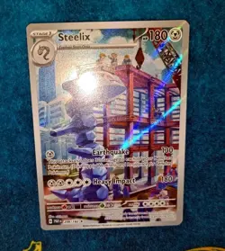 Steelix Illustration Rare Holo - 208/182 - Paradox Rift Pokemon TCG 2023 - Image 3