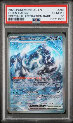 2023 POKEMON PAL EN-PALDEA EVOLVED SPECIAL ILLUSTRATION RARE CHIEN-PAO EX PSA 10 - Image 1