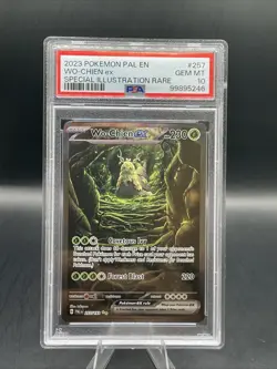 2023 Pokemon PAL EN 257/193 Wo-Chien ex Special Illustration Rare PSA 10 - Image 1
