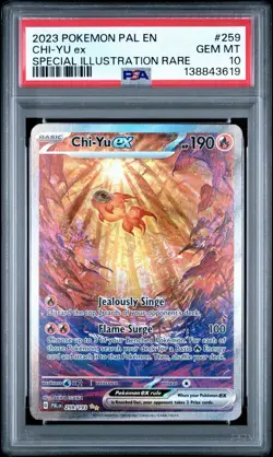 2023 POKEMON PAL EN-PALDEA EVOLVED SPECIAL ILLUSTRATION RARE CHI-YU EX PSA 10 - Image 1