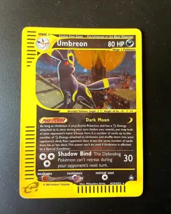 Pokemon ENG Umbreon Regular Holo Aquapolis H29/H32 No Charizard Skyridge Crystal - Image 1