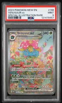 Pokemon TCG Scarlet & Violet 151 Venusaur ex #198/165 SIR Mint PSA 9 - Image 1
