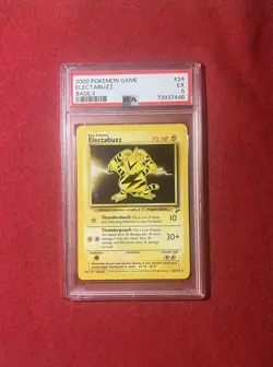2000 Pokemon Game Electabuzz Base II PSA 5 #24 - Image 1