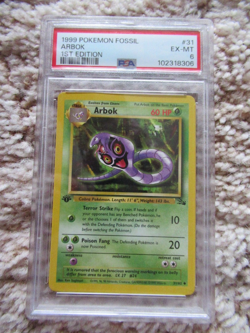 1999 POKEMON FOSSIL #31 ARBOX FIRST EDITION PSA 6 - Image 1