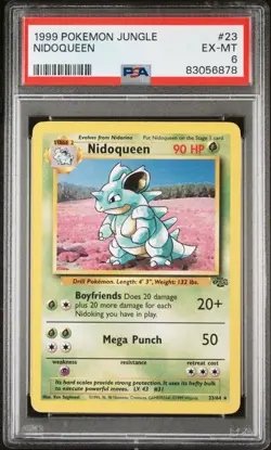 1999 POKEMON JUNGLE 23 NIDOQUEEN PSA 6 - Image 1