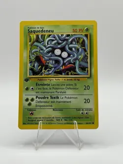 Pokemon Saquedeneu Base Set 1st Edition 66/102 Common Regular 50 HP 1999 - Image 1