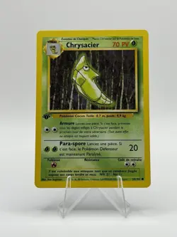Pokemon Chrysacier Base Set 54/102 Regular Stage 1 70 HP French 1999 - Image 1