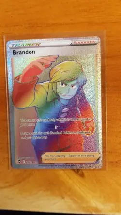 Pokemon TCG Brandon Sword & Shield - Silver Tempest 203/195 Holo Hyper Rare. - Image 1