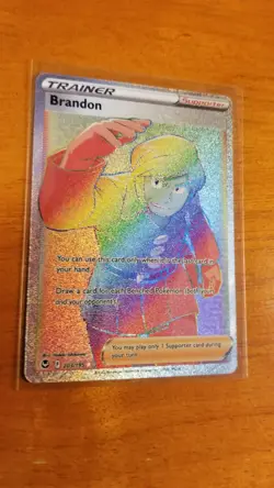 Pokemon TCG Brandon Sword & Shield - Silver Tempest 203/195 Holo Hyper Rare. - Image 3