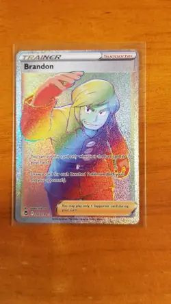 Pokemon TCG Brandon Sword & Shield - Silver Tempest 203/195 Holo Hyper Rare. - Image 4