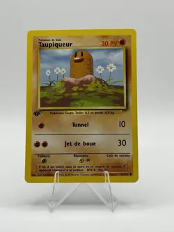 Pokemon Taupiqueur Base Set 1st Edition 47/102 Common 30 HP 1999 French - Image 1