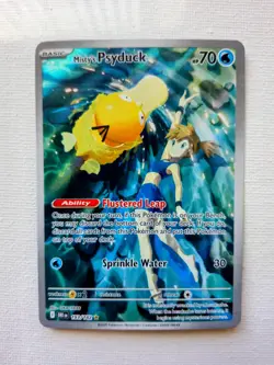 Pokemon Misty's Psyduck 193/182 Destined Rivals Illustration Rare Full Art Holo - Image 1