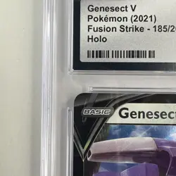 Genesect V 185/264 HOLO RARE Pokemon TCG Fusion Strike CGC 9 MINT NO SCRATCHS - Image 2