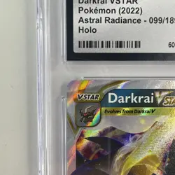 Darkrai VSTAR 099/189 HOLO ULTRA RARE POKEMON TCG CGC 8.5 NM/Mint+ NO SCRATCHES - Image 2