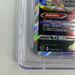 Darkrai VSTAR 099/189 HOLO ULTRA RARE POKEMON TCG CGC 8.5 NM/Mint+ NO SCRATCHES - Image 5