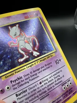 Mewtwo 10/102 Holo Rare Pokemon 1999 Unlimited Base Set LP - Image 3