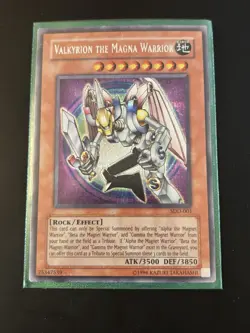 Yu-Gi-Oh! Valkyrion the Magna Warrior SDD-001 Secret Rare Konami Card - Image 1
