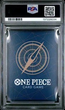 2025 ONE PIECE OP12-037 LEGACY OF THE MASTER DEAD MAN'S GAME ALT ART PSA 10 - Image 2