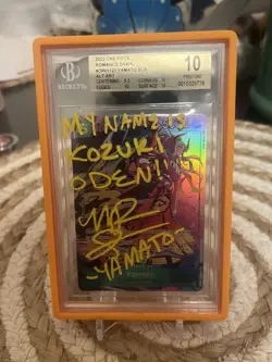 One Piece Romance Dawn BGS 10 Yamato OP01-121 Secret Rare signed by voice actor - Image 1
