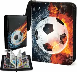 Football Trading Card Binder Sports Collectible Game 400 Cards 4Pocket Album TCG - Image 1
