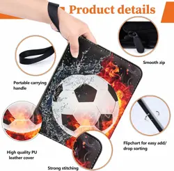 Football Trading Card Binder Sports Collectible Game 400 Cards 4Pocket Album TCG - Image 3