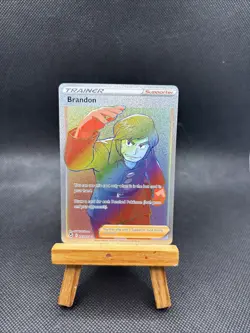 Brandon - 203/195 - Pokemon Silver Tempest Sword & Shield Secret Rare Card NM - Image 1