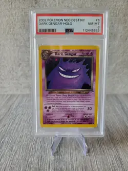 Dark Gengar Neo Destiny Holo Pokemon Card PSA 8 Mint Condition 6/105 2002 - Image 1