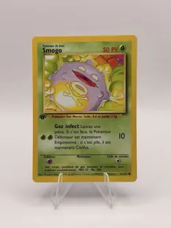 Pokemon Smogo Base Set French 51/102 Regular Basic 50 HP 1999 Card - Image 1