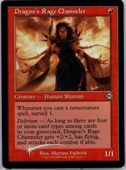 Magic The Gathering FOIL Dragon's Rage Channeler (Retro Frame) Modern Horizons 2 - Image 1