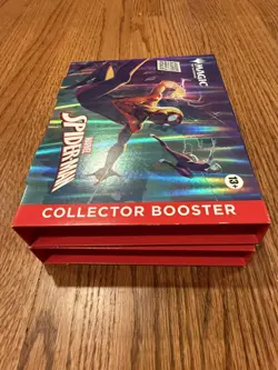 x2 - Magic The Gathering - Spiderman Collector OMEGA Booster Pack - Sealed - Image 3