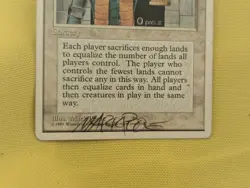 MTG Balance autograph Mark Poole 4th Edition signed Magic Gathering - Image 2