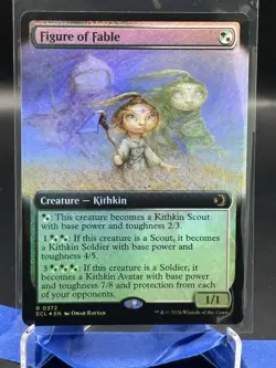 Figure of Fable - Foil (Extended Art) Lorwyn Eclipsed - Mtg - Image 1